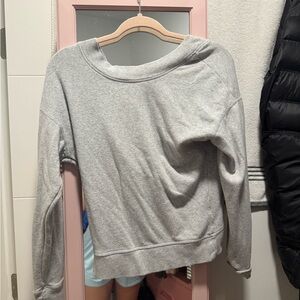 Aerie Light Gray Cozy Sweatshirt